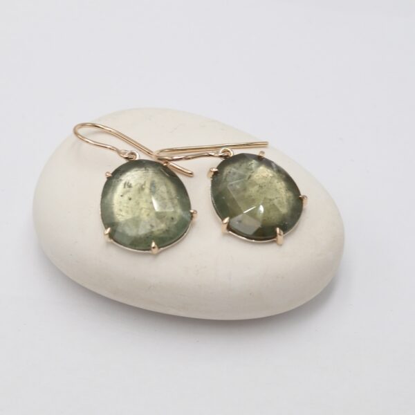 Moss Aquamarine Earrings