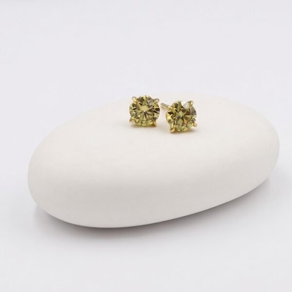 Yellow Laboratory Grown Diamond Studs